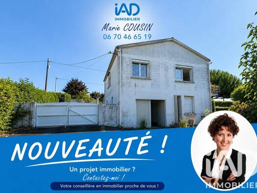 Maison à vendre 115 000 € 5 pièces 3 chambres 116,85 m² 1 746 m² de terrain La Châtaigneraie 85120