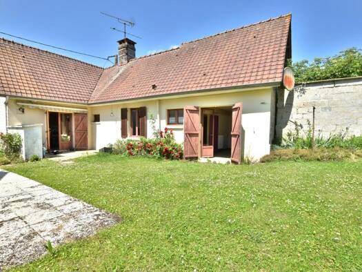 Maison de plain-pied à vendre 109 000 € 2 pièces 1 chambre 75 m² 298 m² de terrain Gorenflos 80690