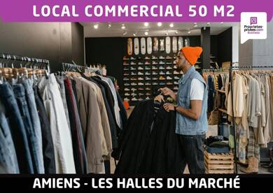 Local commercial à louer 1 000 € 50 m² de surface de vente Centre Ville Amiens 80000