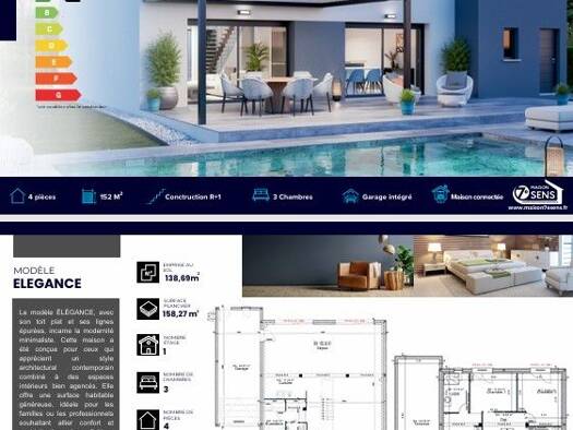Terrain avec maison neuve à vendre 429 462 € 4 pièces 3 chambres 152 m² 510 m² de terrain Liverdy-en-Brie 77220