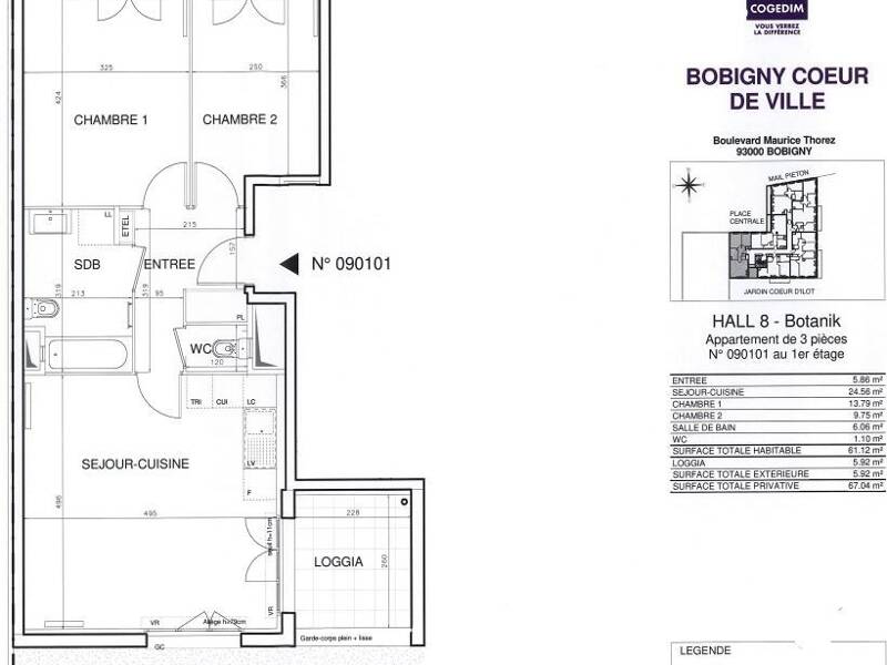Maison à louer, 61m², BOBIGNY