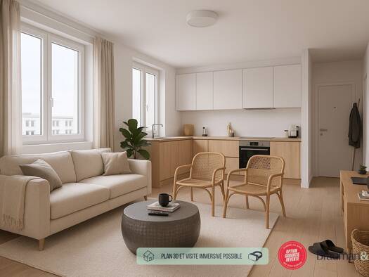 Appartement à vendre - Neuf 427 500 € 3 pièces 2 chambres 68 m² 1er étage Langrune-sur-Mer 14830