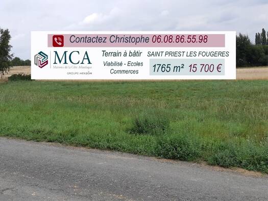 Terrain constructible à vendre 15 700 € 1 765 m² de terrain La Coquille 24450