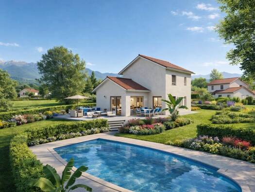 Terrain avec maison neuve à vendre 404 000 € 4 pièces 3 chambres 100 m² 1 150 m² de terrain Uriage Saint-Martin-d'Uriage 38410