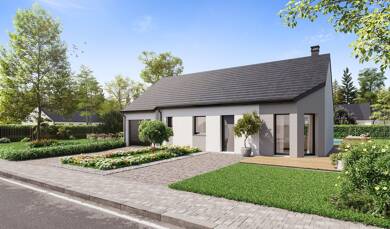 Maison de plain-pied à vendre 191 205 € 4 pièces 3 chambres 84,3 m² 708 m² de terrain Cany-Barville 76450