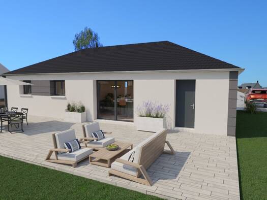 Terrain avec maison neuve à vendre 348 780 € 5 pièces 3 chambres 105 m² 400 m² de terrain La Pepiniere-Malesherbes Sarcelles 95200