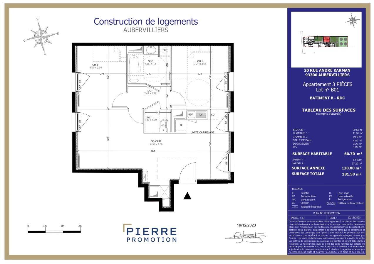Maison à louer, 61m², AUBERVILLIERS