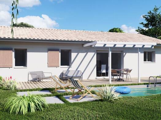 Terrain avec maison neuve à vendre 153 000 € 3 pièces 2 chambres 70 m² 700 m² de terrain Langon 33210