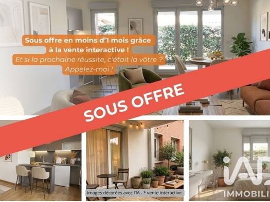 Appartement à vendre 99 000 € 2 pièces 1 chambre 42 m² RDC/1 Aussonnelle Rive Gauche La Salvetat-Saint-Gilles 31880