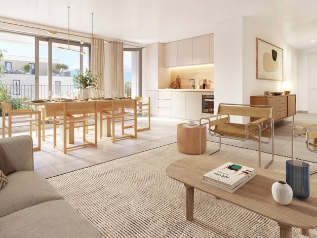 Appartement à vendre - neuf 185 000 € 2 pièces 1 chambre 39,9 m² 1er étage Sud Ouest Eybens 38320