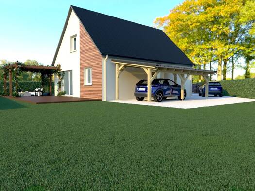 Terrain avec maison neuve à vendre 289 230 € 5 pièces 4 chambres 90 m² 680 m² de terrain Grainville-Langannerie 14190