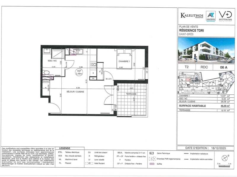 Maison à louer, 46m², SAINT BRES
