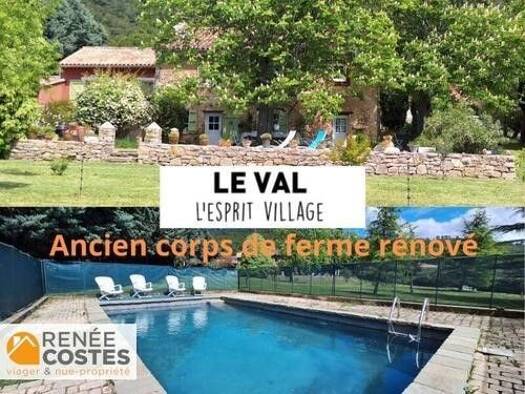 Maison en viager occupé Bouquet 133 750 € 6 pièces 4 chambres 130 m² 3 912 m² de terrain Le Val 83143