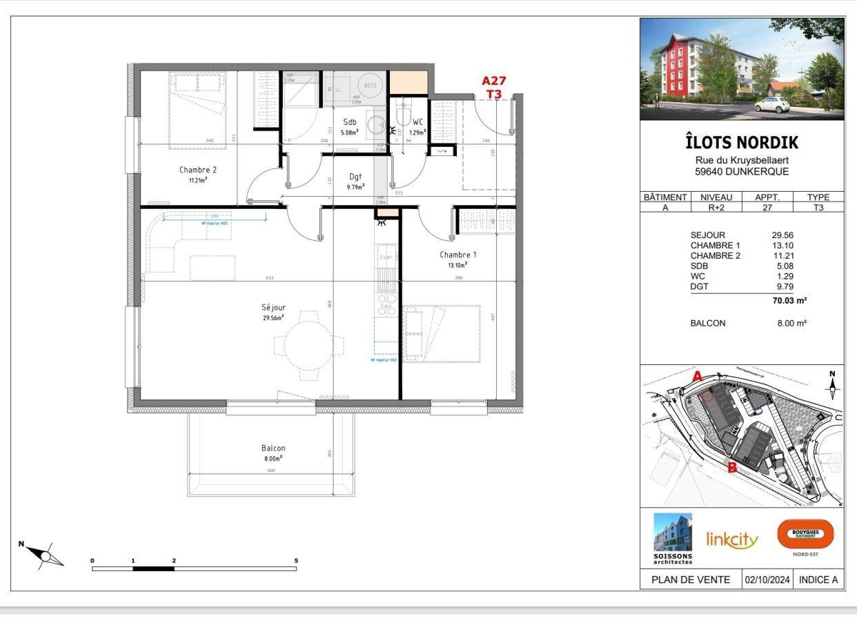 Maison à louer, 69m², DUNKERQUE