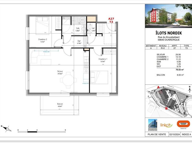 Maison à louer, 69m², DUNKERQUE
