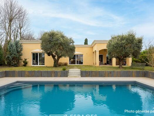 Maison de plain-pied à vendre 1 249 000 € 6 pièces 4 chambres 250 m² 1 453 m² de terrain Azieu Genas 69740