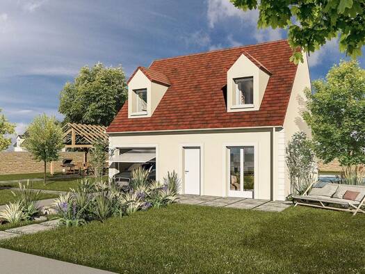 Terrain avec maison neuve à vendre 365 000 € 5 pièces 3 chambres 83,35 m² 390 m² de terrain Frépillon 95740