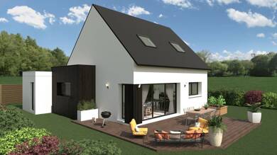 Terrain avec maison neuve à vendre 262 000 € Saint-Yvi 29140