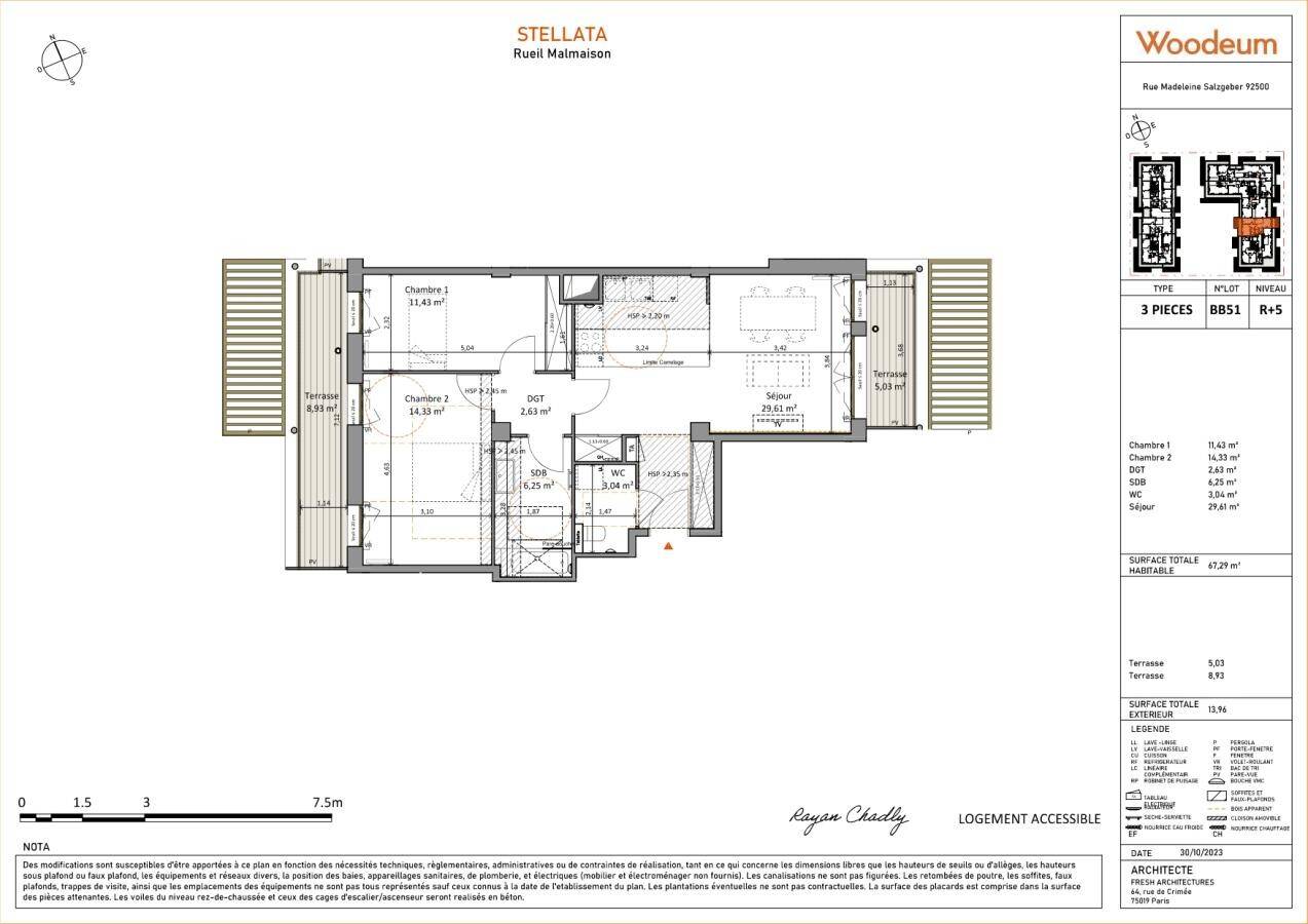 Maison à louer, 67m², RUEIL MALMAISON