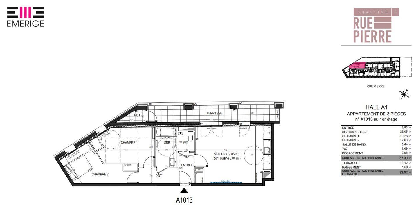 Maison à louer, 67m², SAINT OUEN