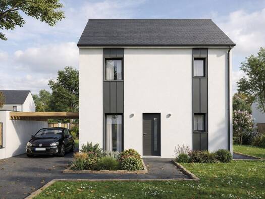 Terrain avec maison neuve à vendre 300 418 € 4 pièces 3 chambres 90 m² 525 m² de terrain Saint-Mars-du-Désert 44850