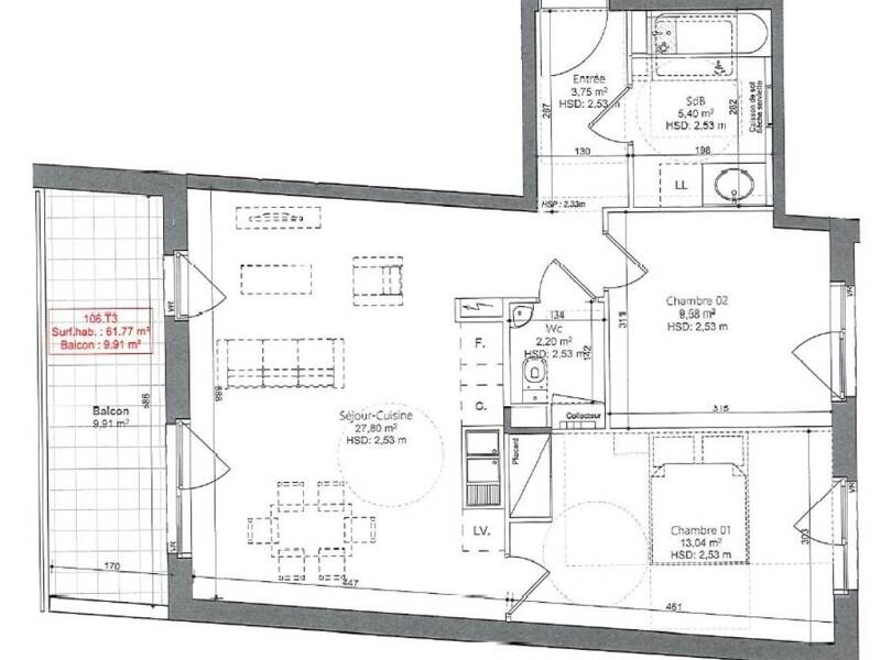 Maison à louer, 62m², MULHOUSE