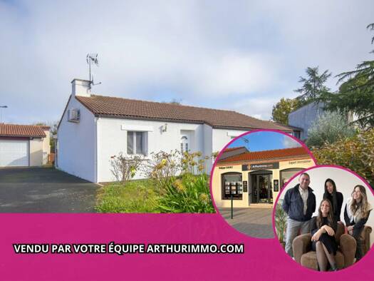 Maison de plain-pied à vendre 263 000 € 5 pièces 3 chambres 86,8 m² 609 m² de terrain Saint-Mars-de-Coutais 44680