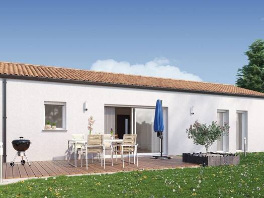 Terrain avec maison neuve à vendre 204 120 € 5 pièces 4 chambres 92 m² 576 m² de terrain Saint-Denis-la-Chevasse 85170