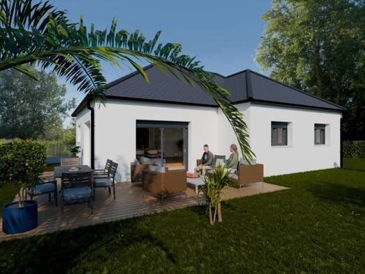 Terrain avec maison neuve à vendre 352 700 € 3 chambres 101 m² 517 m² de terrain Saint-Contest 14280