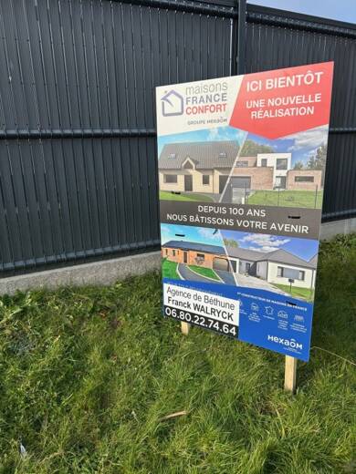 Terrain constructible à vendre 57 800 € 424 m² de terrain Le Village Haillicourt 62940