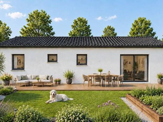 Terrain avec maison neuve à vendre 130 840 € 4 pièces 3 chambres 80 m² 1 500 m² de terrain Coulaures 24420