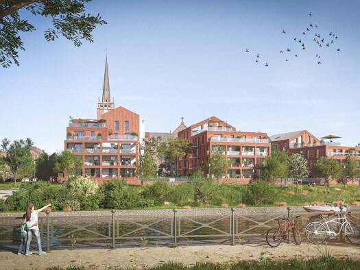 Appartement à vendre - neuf 95 000 € 1 pièce 25,5 m² RDC dès le 15/12/2027 Rive Droite Quesnoy-sur-Deûle 59890