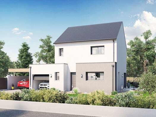 Terrain avec maison neuve à vendre 405 444 € 5 pièces 4 chambres 113 m² 720 m² de terrain Voie Ferree-Lotissements Ancenis 44150
