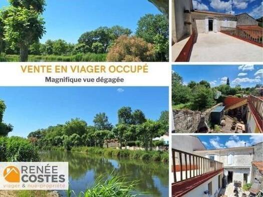 Maison en viager occupé Bouquet 29 575 € 5 pièces 5 chambres 109 m² 134 m² de terrain Sud Est Saujon 17600