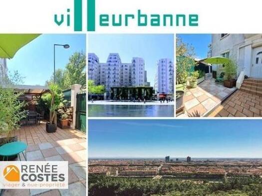 Appartement en viager occupé Bouquet 49 975 € 3 pièces 2 chambres 58 m² RDC/4 Les Buers Villeurbanne 69100