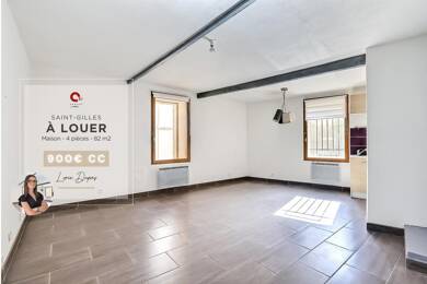 Maison à louer 900 € 4 pièces 3 chambres 82 m² Centre Ancien Saint-Gilles 30800