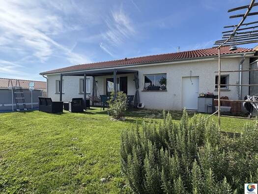 Maison de plain-pied à vendre 309 750 € 5 pièces 4 chambres 100 m² 600 m² de terrain Nivolas-Vermelle 38300