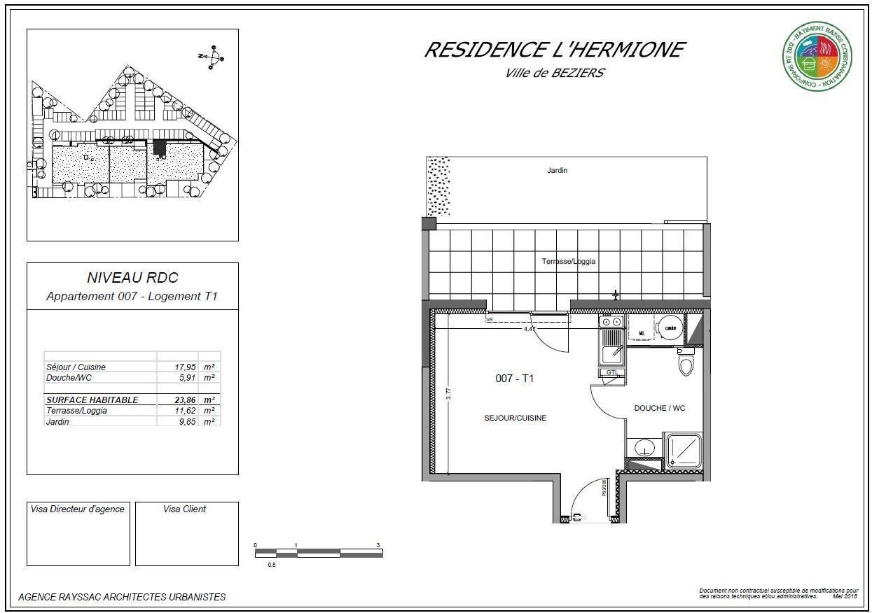 Maison à louer, 24m², BEZIERS
