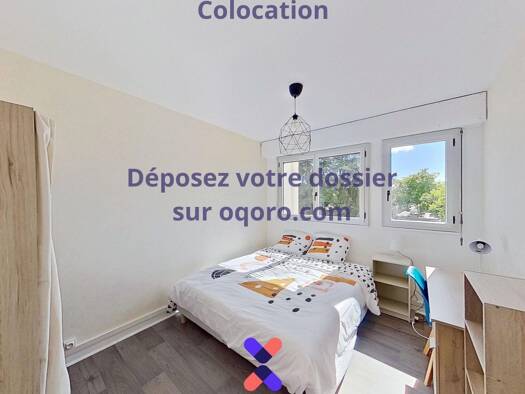 Colocation à louer 385 € 5 pièces 4 chambres 88 m² 2ème étage Montbernage-Pont Neuf Poitiers 86000