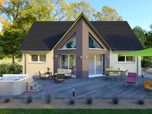 Terrain avec maison neuve à vendre 330 526 € 4 pièces 3 chambres 114 m² 1 505 m² de terrain Francheville 21440