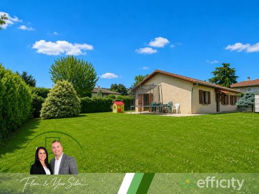 Maison de plain-pied à vendre 319 900 € 4 pièces 3 chambres 91 m² 547 m² de terrain Loire-sur-Rhône 69700