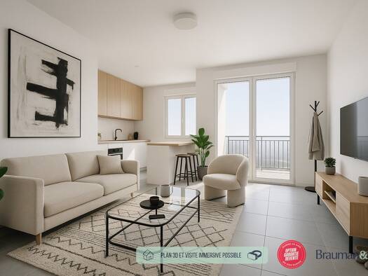 Appartement à vendre - neuf 349 800 € 3 pièces 2 chambres 70 m² 1er étage Thiverval-Grignon 78850