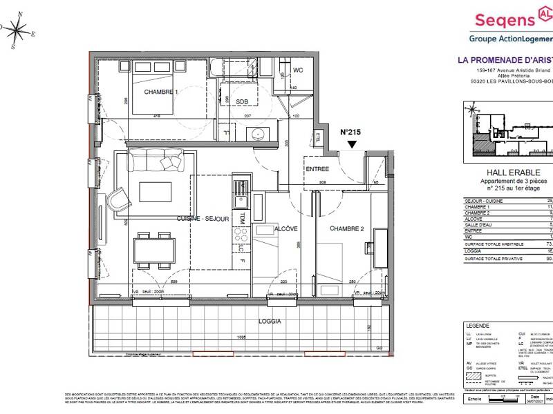 Maison à louer, 73m², LES PAVILLONS SOUS BOIS