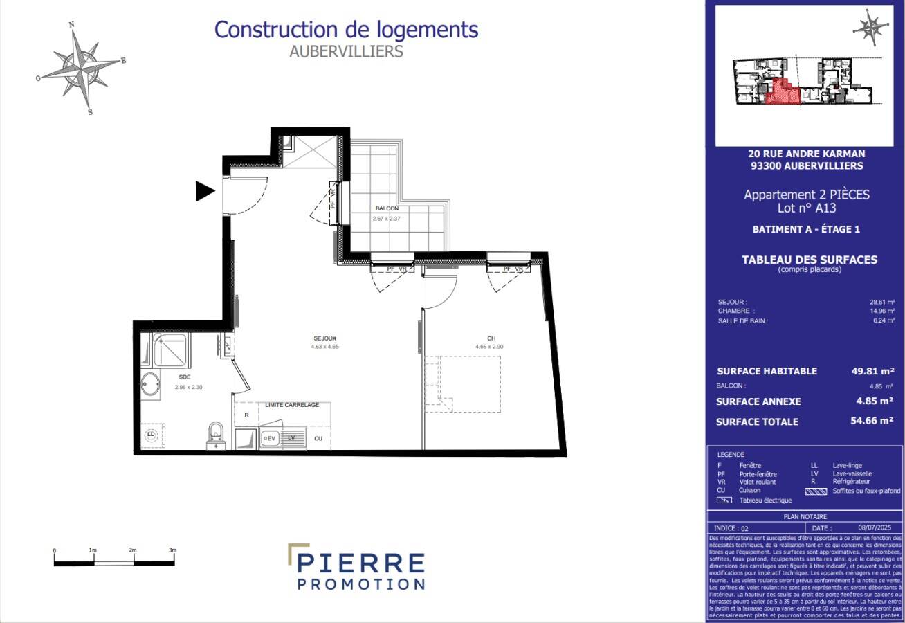Maison à louer, 50m², AUBERVILLIERS