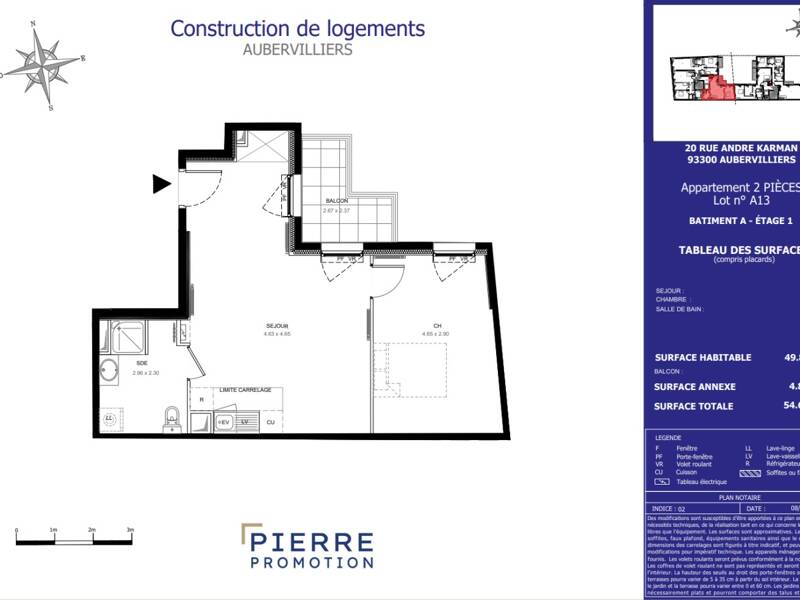 Maison à louer, 50m², AUBERVILLIERS
