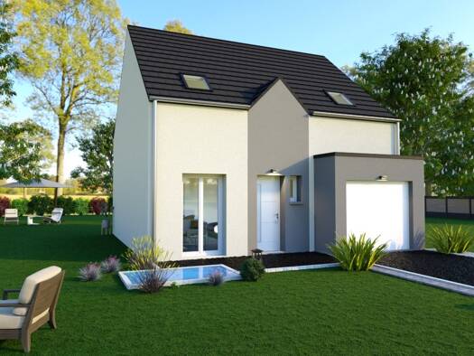 Terrain avec maison neuve à vendre 387 994 € 5 pièces 3 chambres 75,1 m² 341 m² de terrain Haut Domont-Plaine des Cercelets Domont 95330