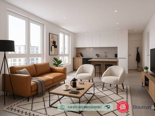 Appartement à vendre - neuf 342 500 € 4 pièces 3 chambres 82 m² 2ème étage Livilliers 95300