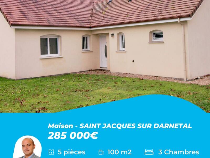 Maison à vendre, 100m², SAINT JACQUES SUR DARNETAL
