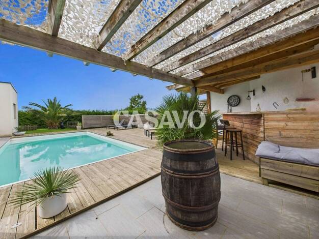 Maison de plain-pied à vendre 629 500 € 5 pièces 4 chambres 157 m² 960 m² de terrain Reventin-Vaugris 38121