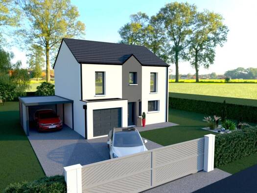 Terrain avec maison neuve à vendre 271 130 € 5 pièces 4 chambres 104 m² Boves 80440